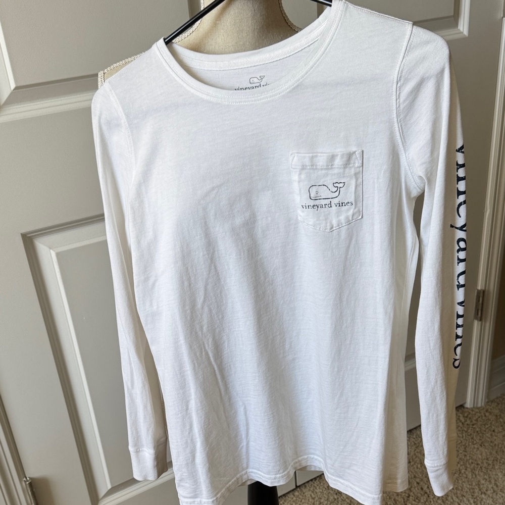 Vineyard Vines Classic White Long Sleeve Tee